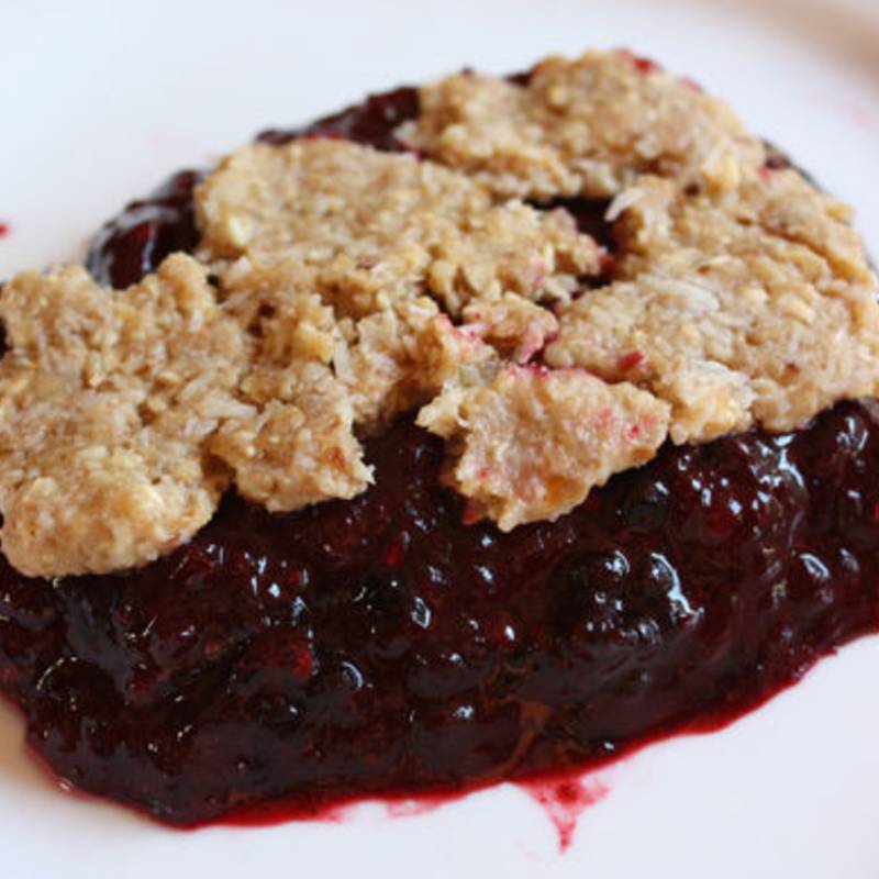 Unbaked Berry Cobbler